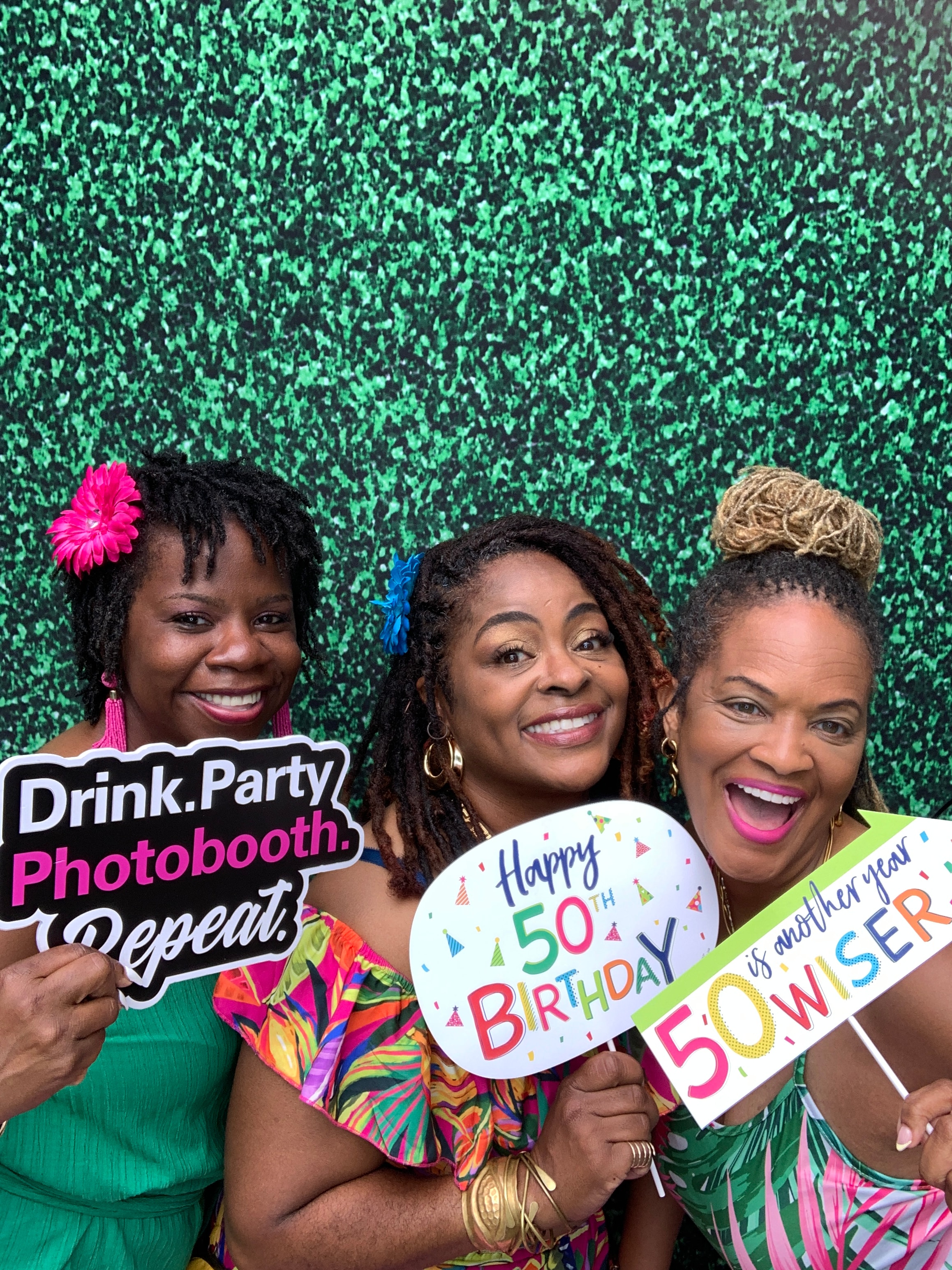 50th birthday celebration photo booth rental Atlanta
