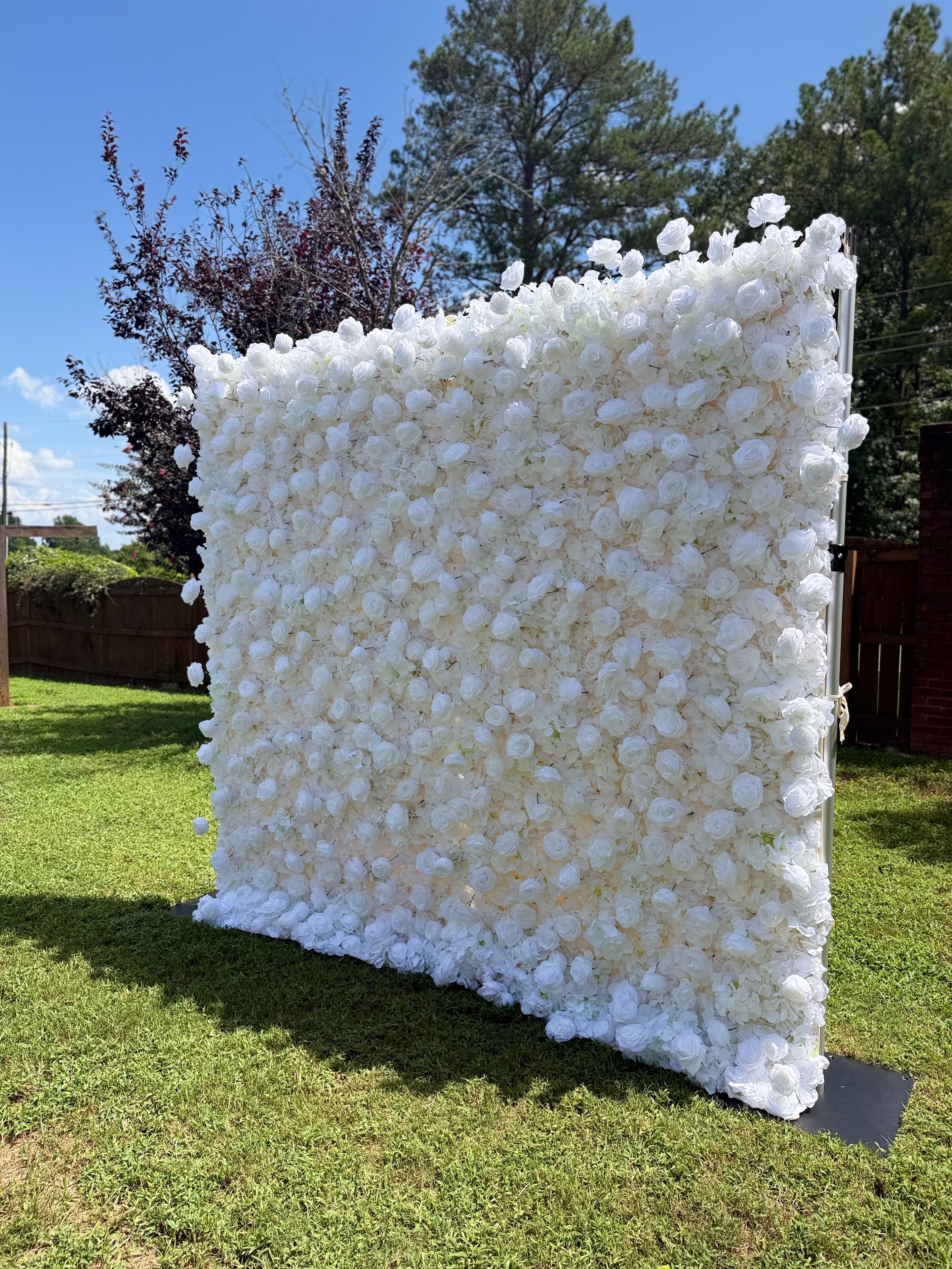 Luxury flower wall backdrop rental for Atlanta events