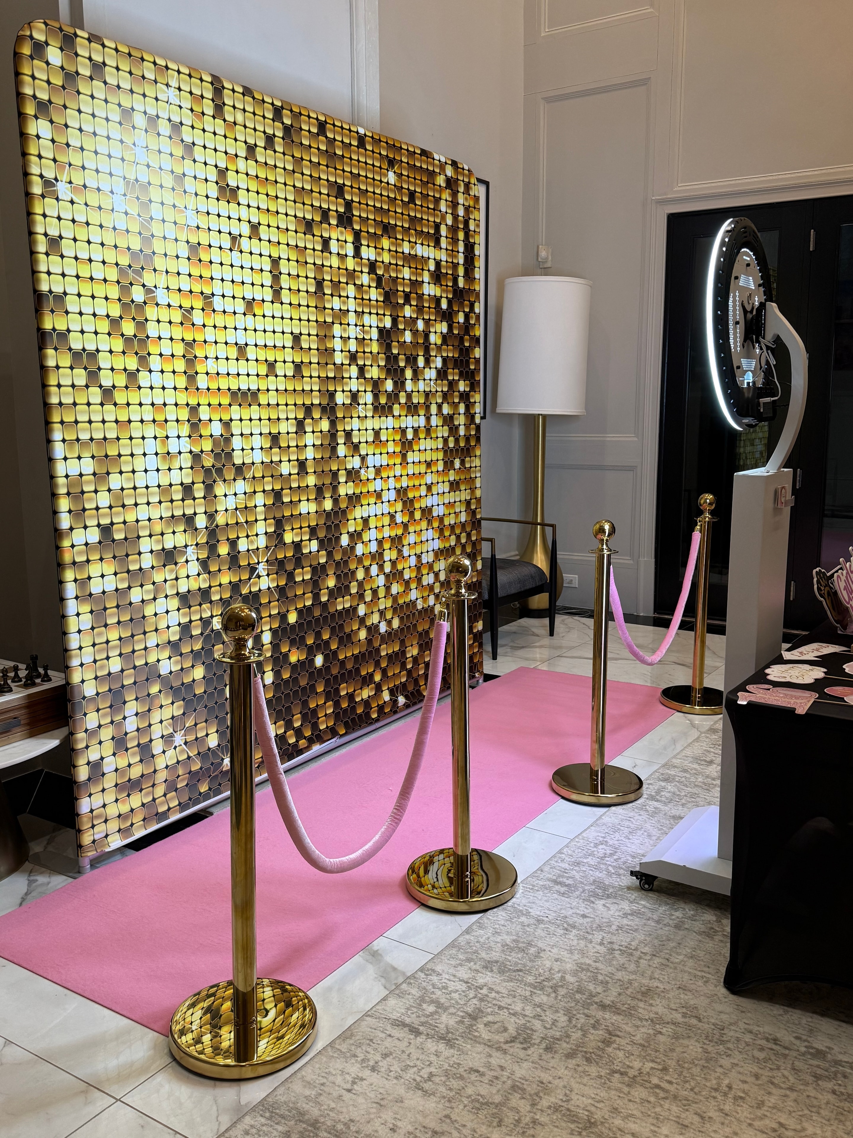 Glam Cam Rentals photo booth rental setup at an Atlanta event